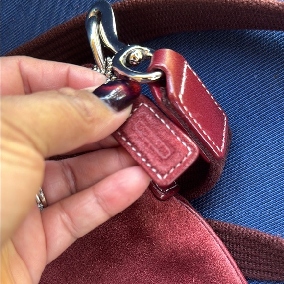 Coach Dark Red Crossbody Bag with Gold Hardware - Picture 2 of 5